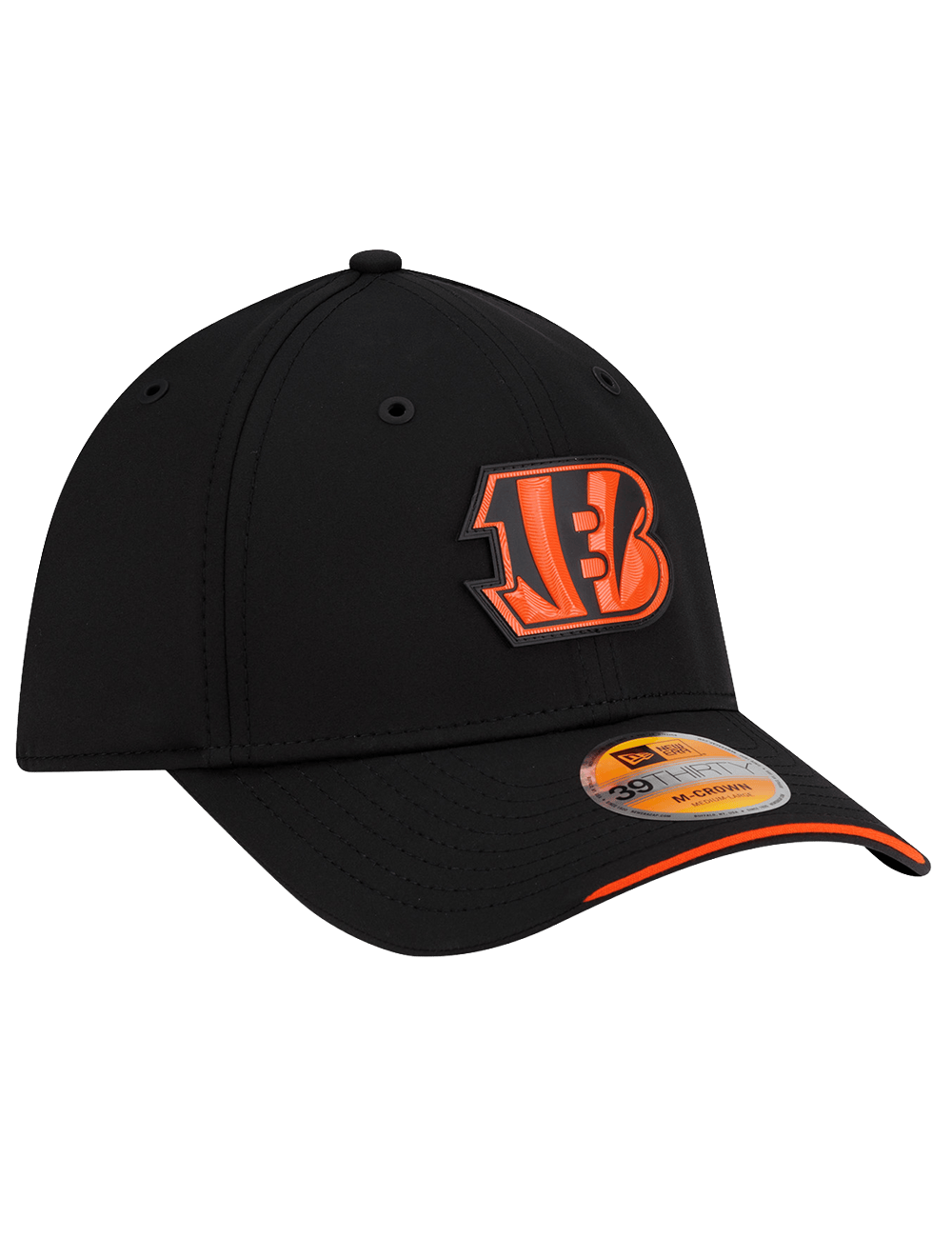 New Era Caps Cincinnati Bengals New Era NFL 26 Sideline 39THIRTY M-Crown Stretch-Fit Hat - Black