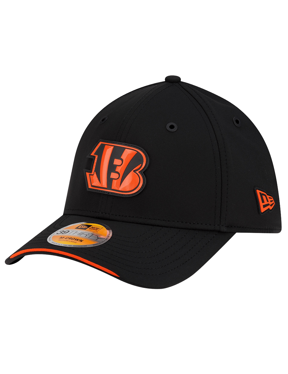 New Era Caps Cincinnati Bengals New Era NFL 26 Sideline 39THIRTY M-Crown Stretch-Fit Hat - Black