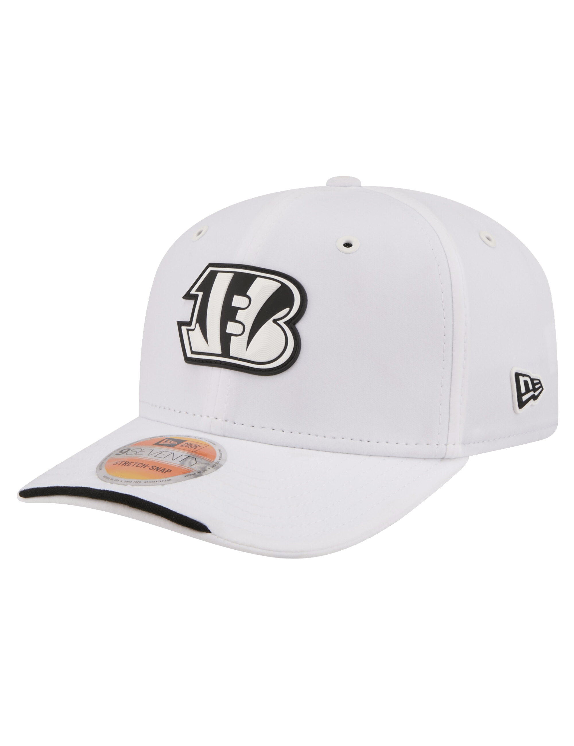 New Era Caps OSFM Cincinnati Bengals New Era NFL 26 Sideline Alt 9SEVENTY Stretch-Snapback Hat - White