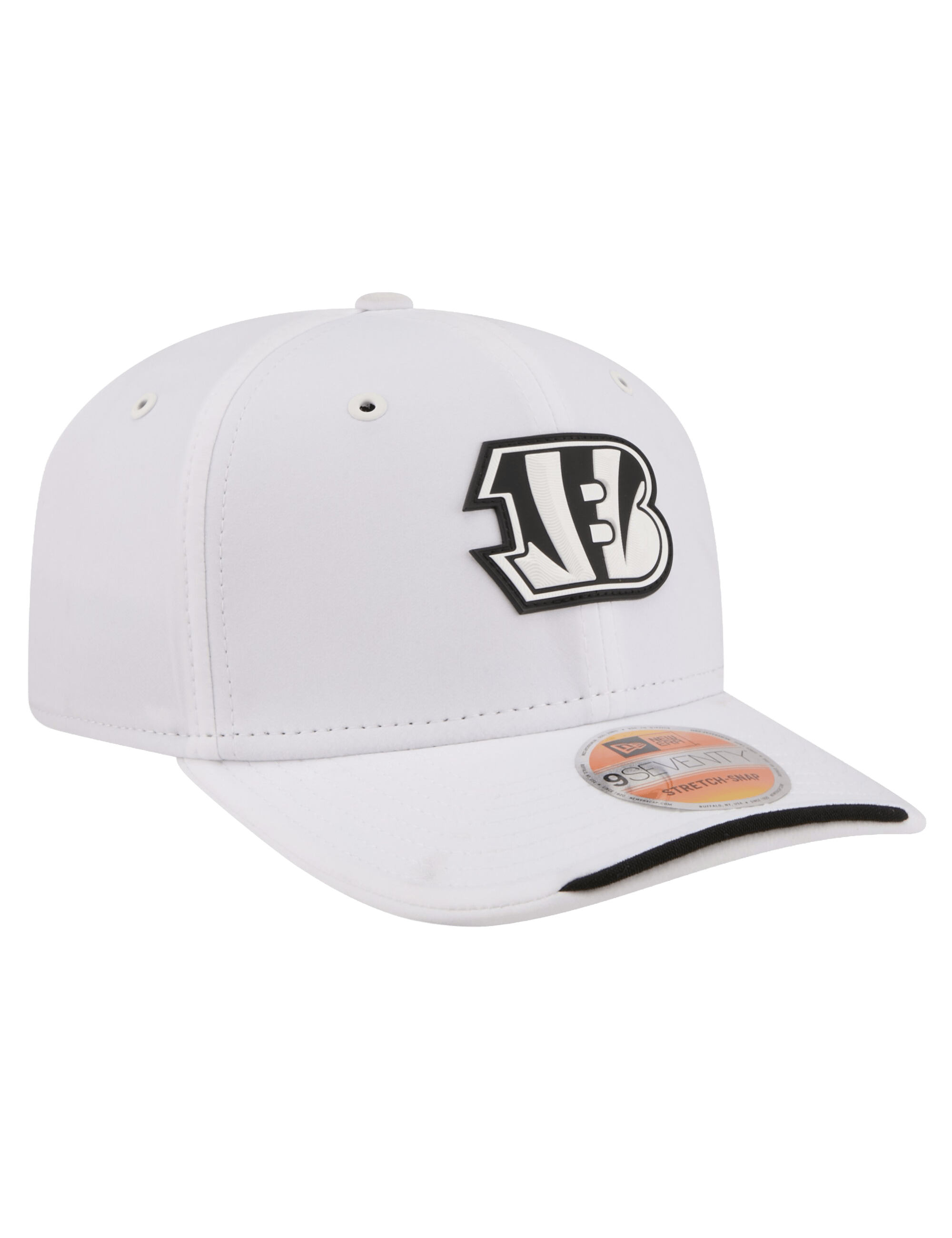 New Era Caps OSFM Cincinnati Bengals New Era NFL 26 Sideline Alt 9SEVENTY Stretch-Snapback Hat - White