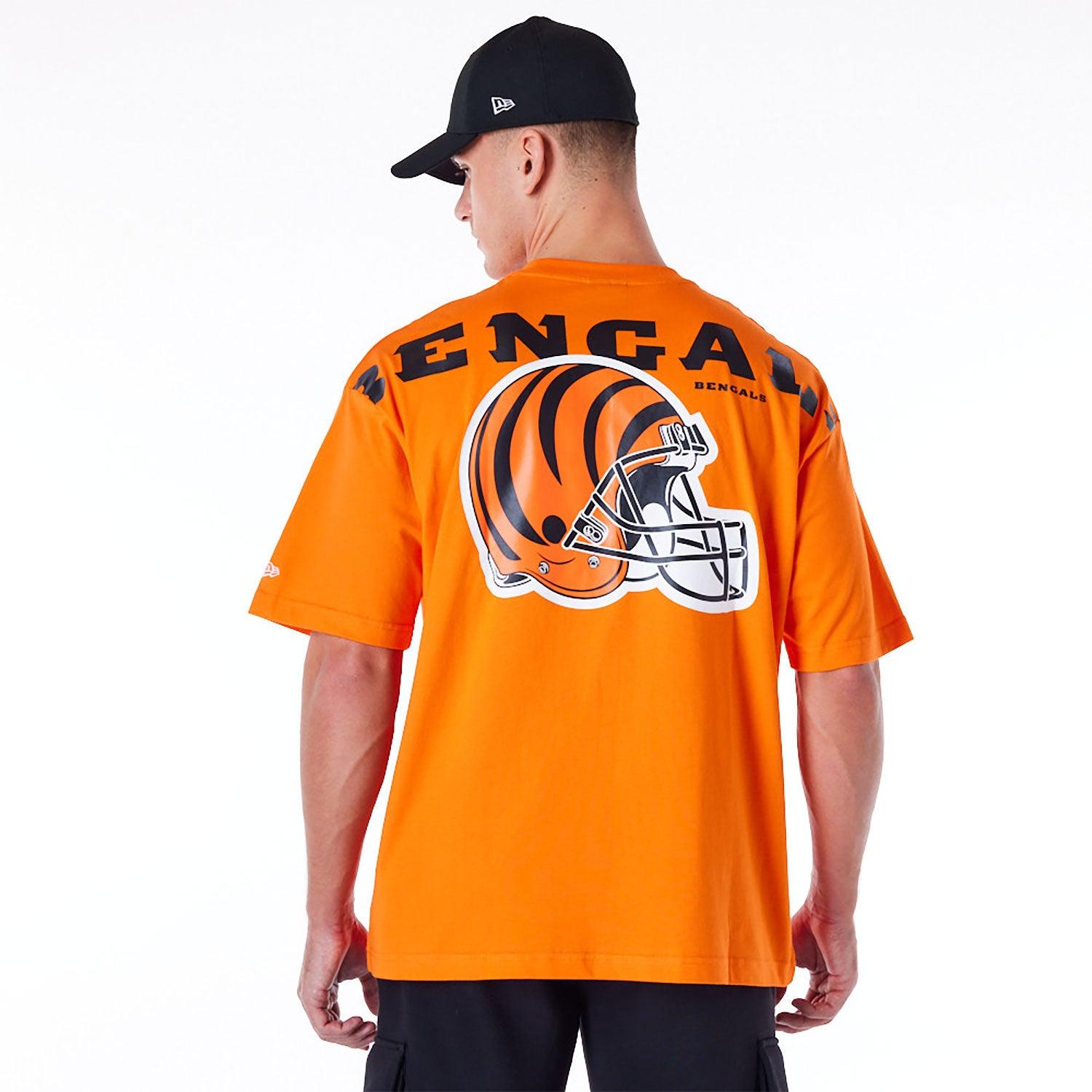 New Era T-Shirts Cincinnati Bengals New Era NFL Logo Select Oversized T-Shirt - Orange