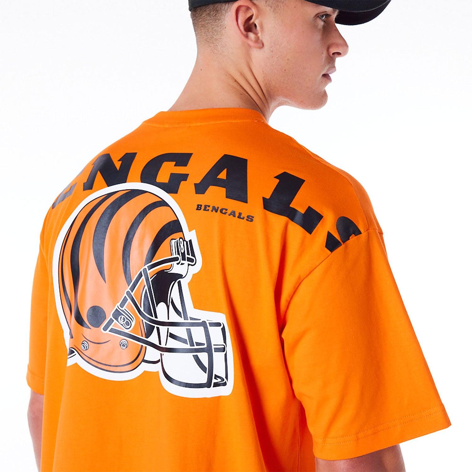 New Era T-Shirts Cincinnati Bengals New Era NFL Logo Select Oversized T-Shirt - Orange