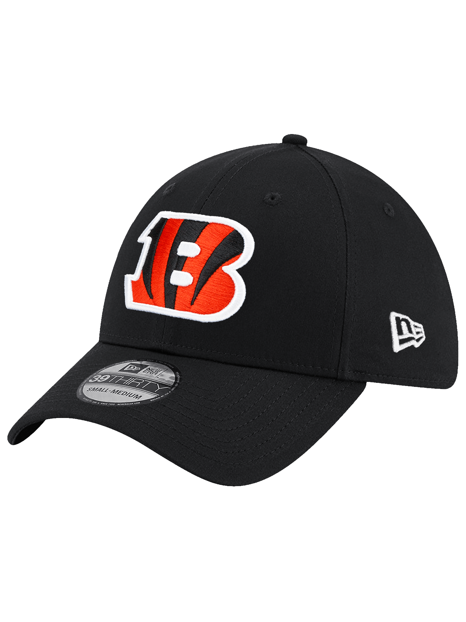 New Era Caps Cincinnati Bengals New Era NFL Team 39THIRTY Stretch-Fit Hat - Black