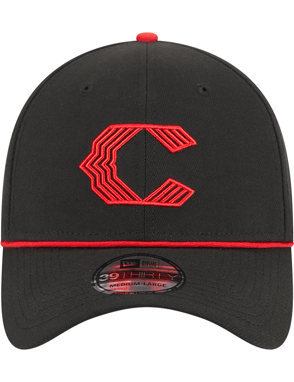 New Era Caps Cincinnati Reds New Era MLB City Connect 39THIRTY Stretch-Fit Hat - Black