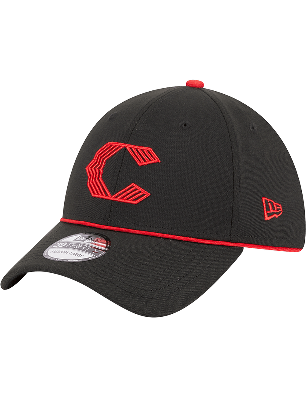 New Era Caps Cincinnati Reds New Era MLB City Connect 39THIRTY Stretch-Fit Hat - Black