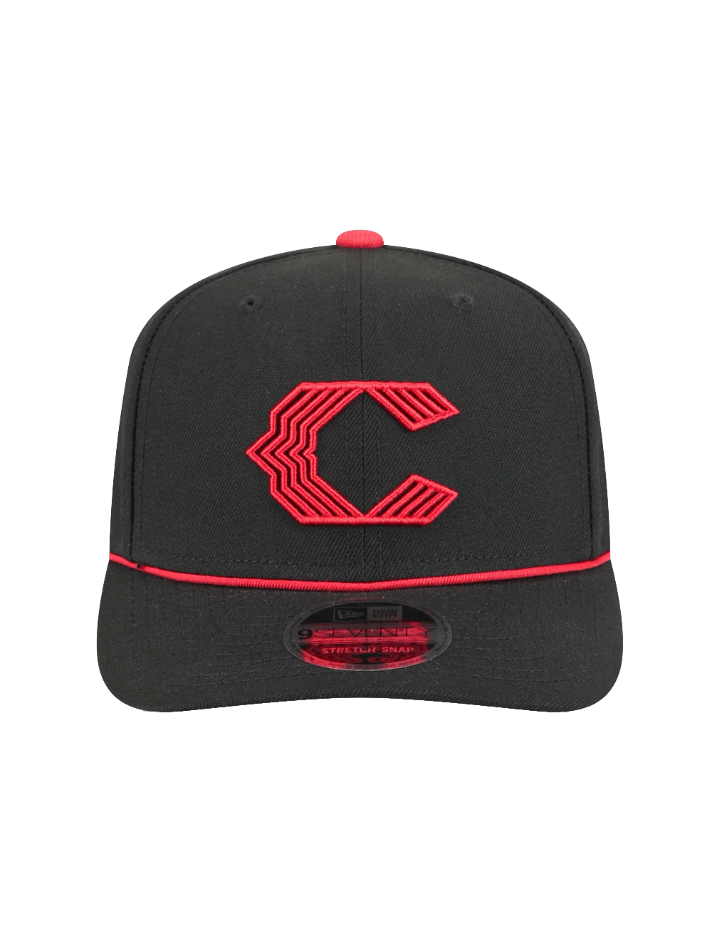 New Era Caps Cincinnati Reds New Era MLB City Connect 9SEVENTY Stretch Snapback Hat - Black