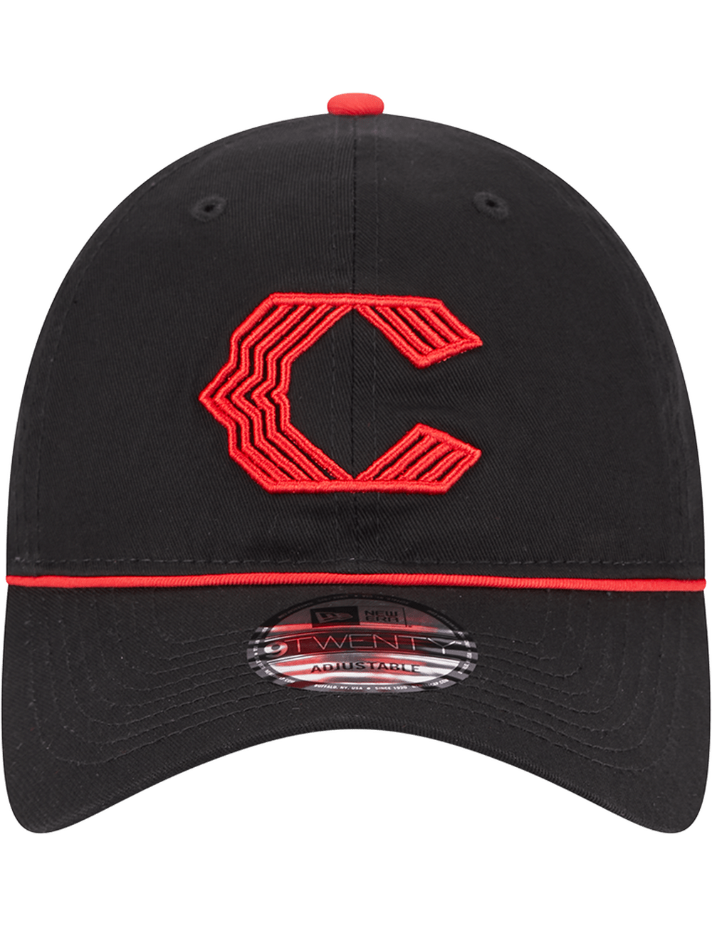 New Era Caps Cincinnati Reds New Era MLB City Connect 9TWENTY Strapback Hat - Black