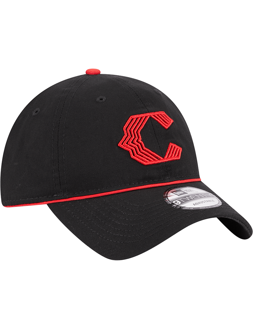 New Era Caps Cincinnati Reds New Era MLB City Connect 9TWENTY Strapback Hat - Black