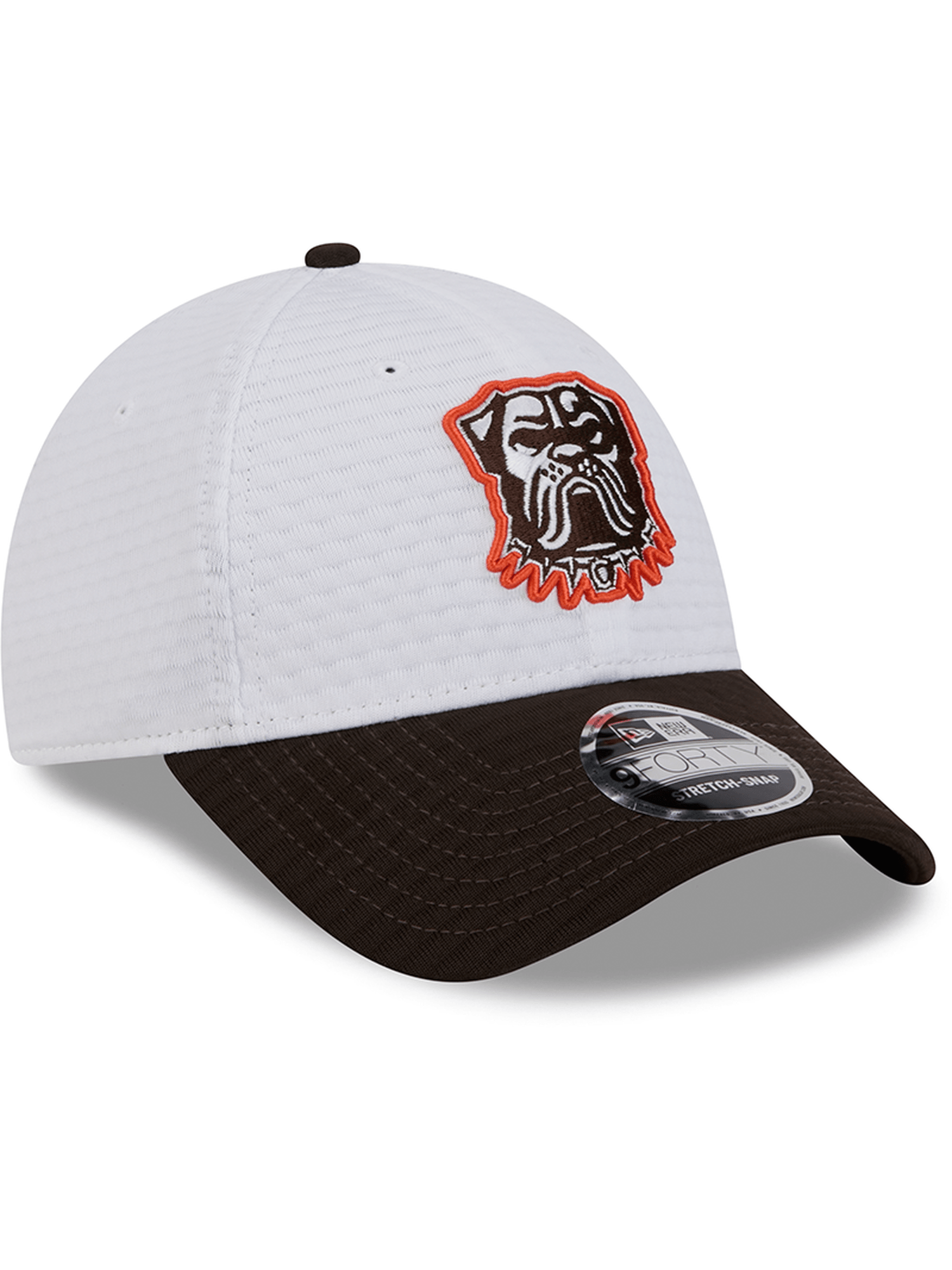 New Era Caps Cleveland Browns New Era NFL 24 Training 9FORTY Stretch-Snapback Hat - White