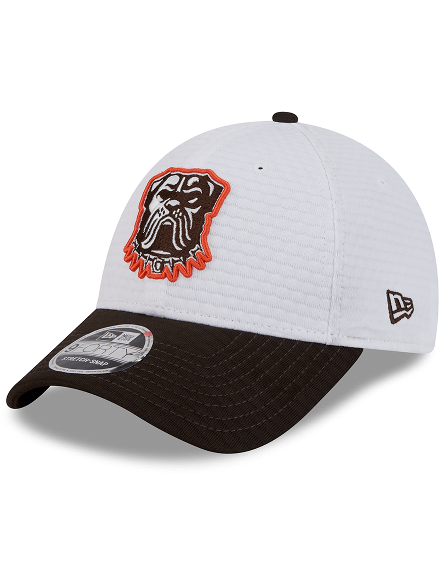 New Era Caps Cleveland Browns New Era NFL 24 Training 9FORTY Stretch-Snapback Hat - White