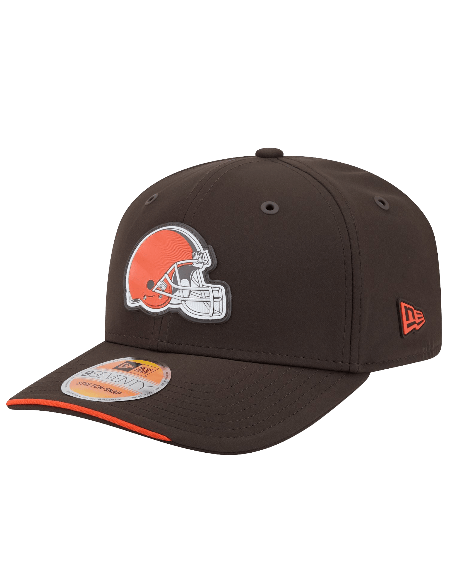 New Era Caps OSFM Cleveland Browns New Era NFL 26 Sideline 9SEVENTY Stretch-Snapback Hat - Brown
