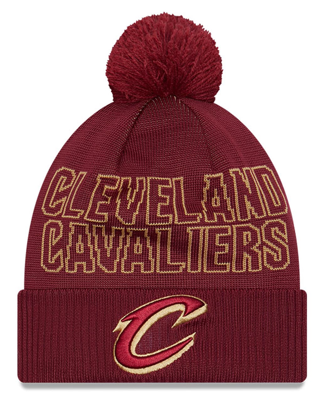 New Era Beanies Cleveland Cavaliers New Era NBA 23 Draft Knit Beanie - Burgundy