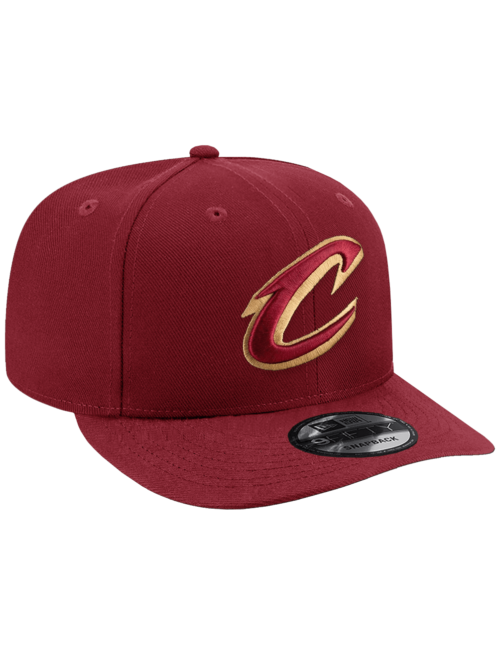 New Era Caps OSFA Cleveland Cavaliers New Era NBA Team 9FIFTY Pre-Curved Snapback Hat - Wine