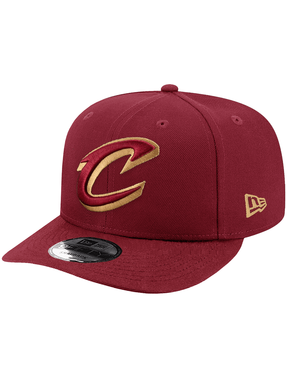 New Era Caps OSFA Cleveland Cavaliers New Era NBA Team 9FIFTY Pre-Curved Snapback Hat - Wine