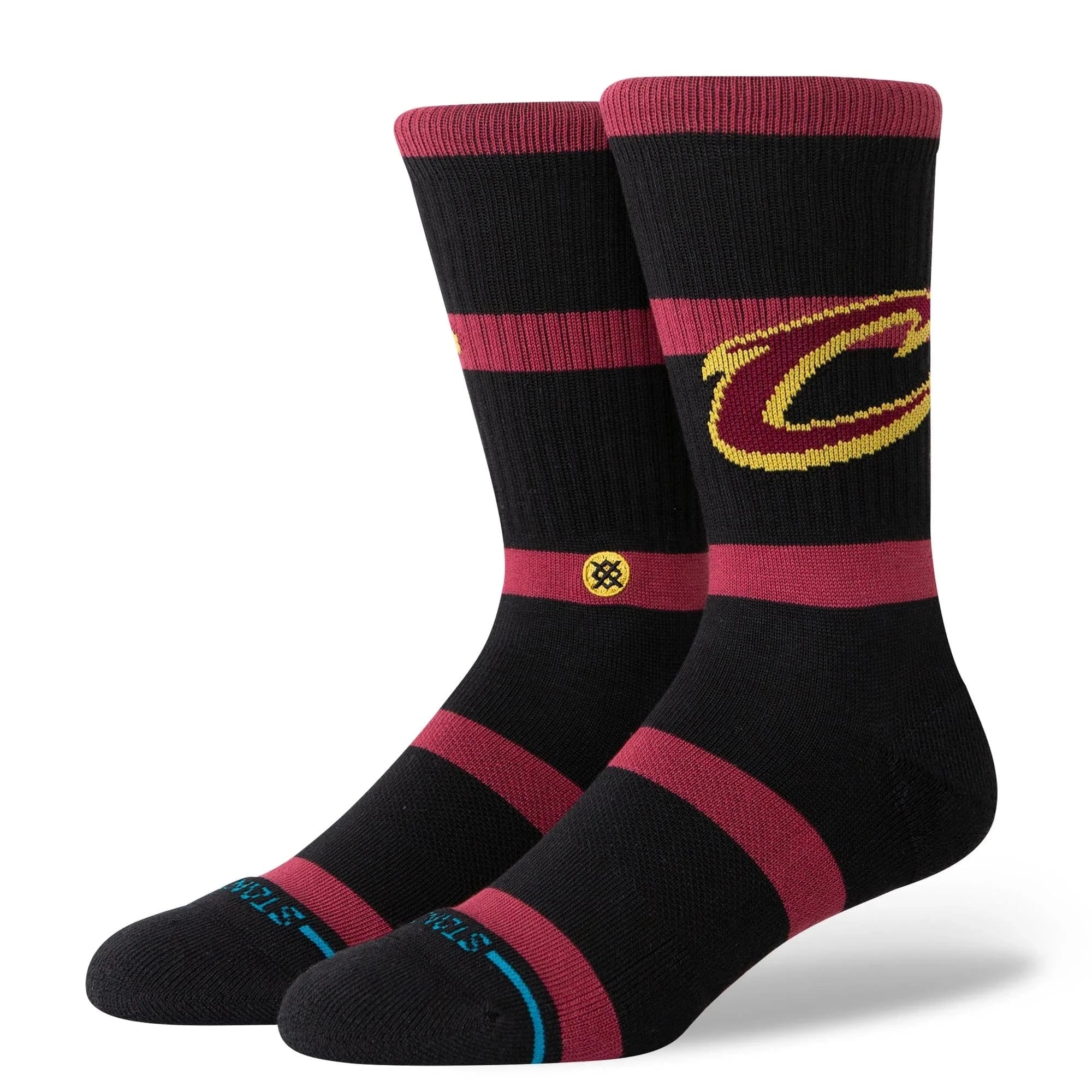 Stance Socks Large (9-12 US) Cleveland Cavaliers Stance NBA Team Prep Crew Socks