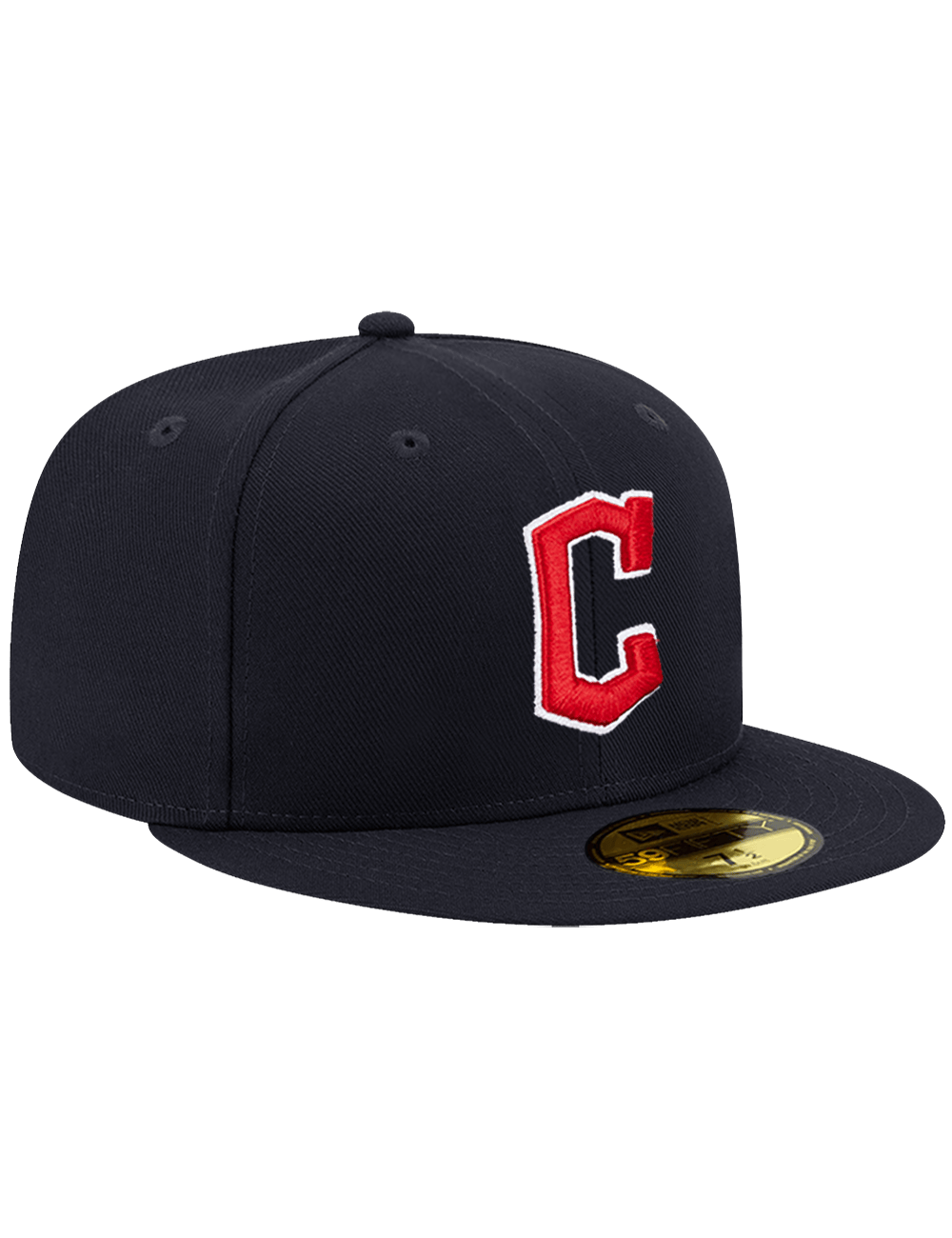 New Era Caps Cleveland Guardians New Era MLB AC On-Field Road 59FIFTY Fitted Hat - Navy