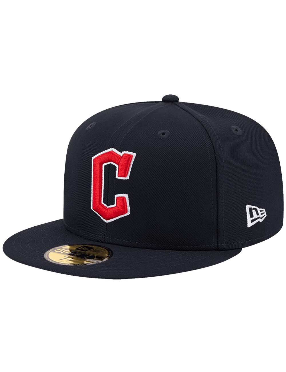 New Era Caps Cleveland Guardians New Era MLB AC On-Field Road 59FIFTY Fitted Hat - Navy