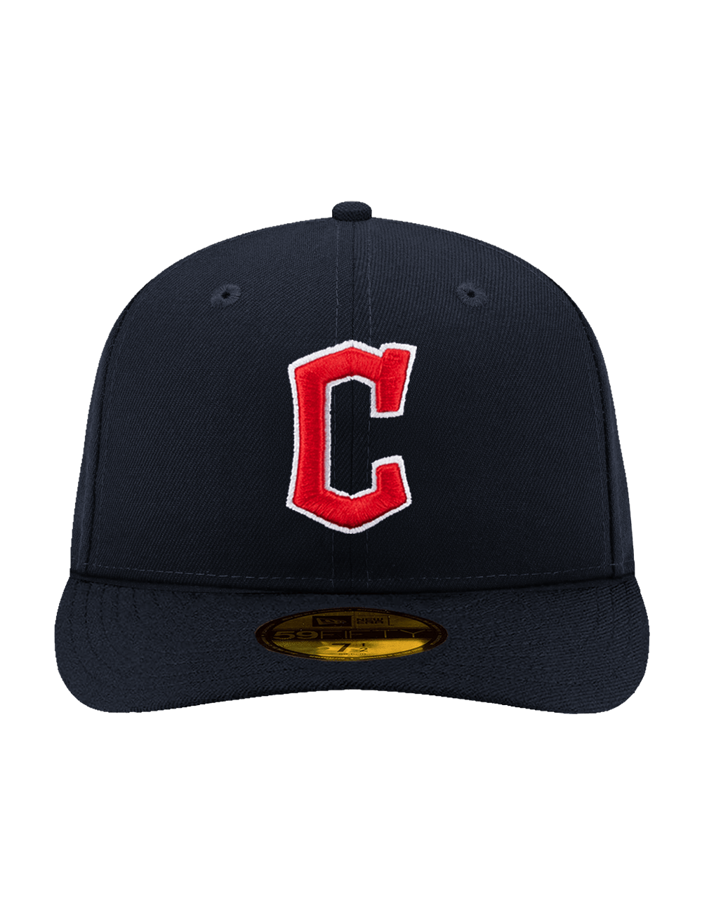 New Era Caps Cleveland Guardians New Era MLB AC On-Field Road Pre-Curved 59FIFTY Fitted Hat - Navy