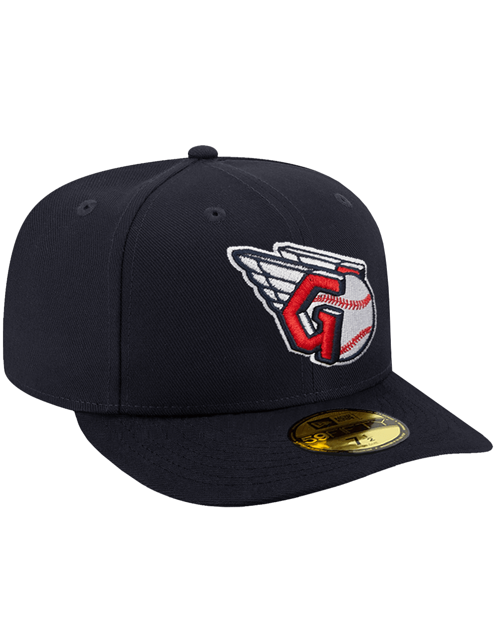 New Era Caps Cleveland Guardians New Era MLB Alt Pre-Curved 59FIFTY Fitted Hat - Navy