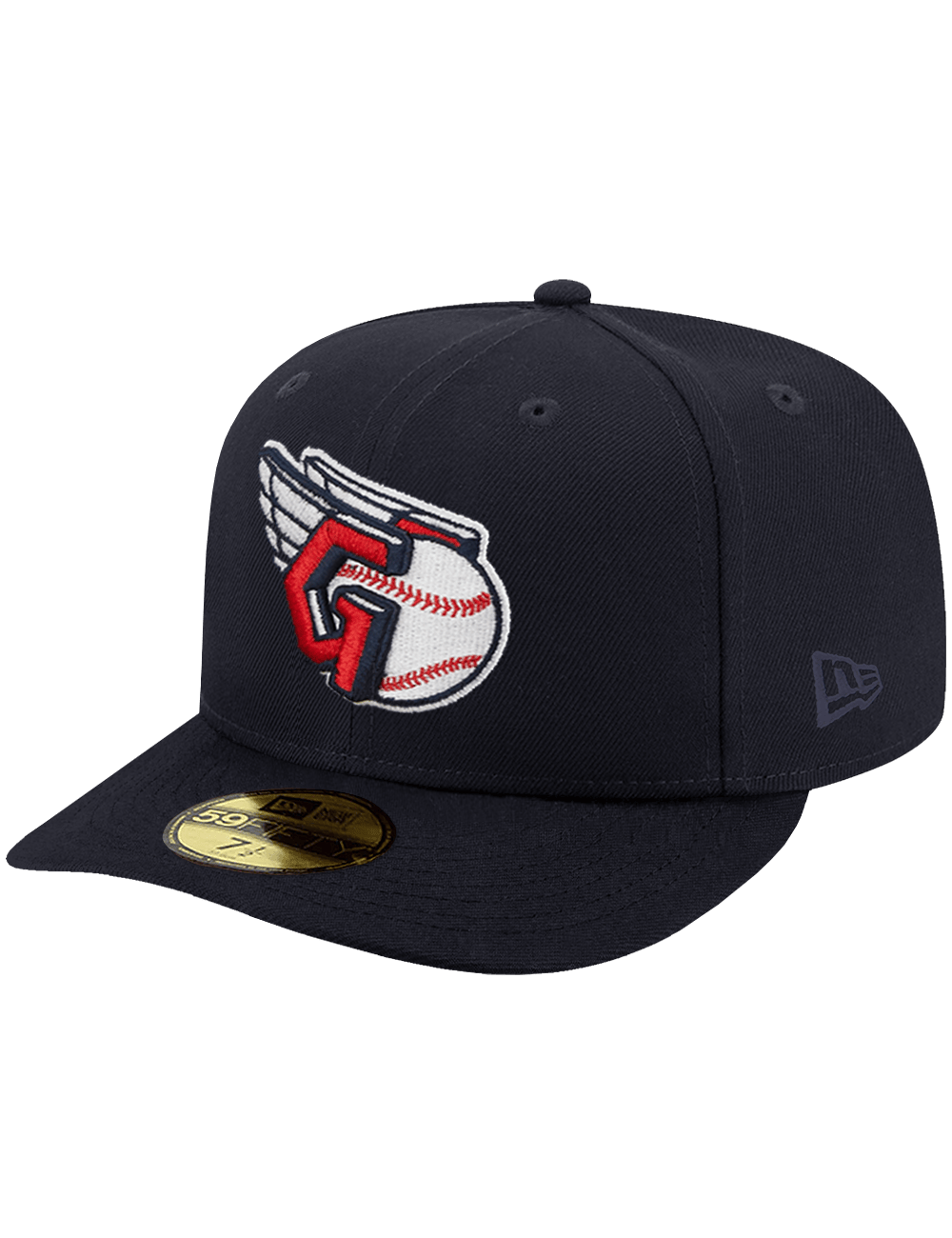 New Era Caps Cleveland Guardians New Era MLB Alt Pre-Curved 59FIFTY Fitted Hat - Navy