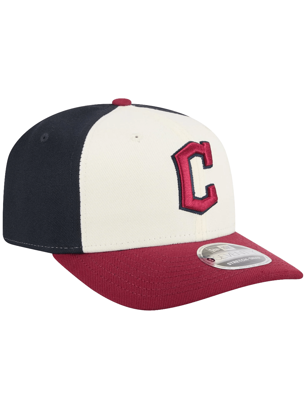 New Era Caps Cleveland Guardians New Era MLB City Connect 9SEVENTY Stretch Snapback Hat - Navy