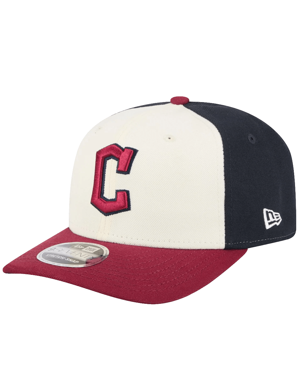 New Era Caps Cleveland Guardians New Era MLB City Connect 9SEVENTY Stretch Snapback Hat - Navy