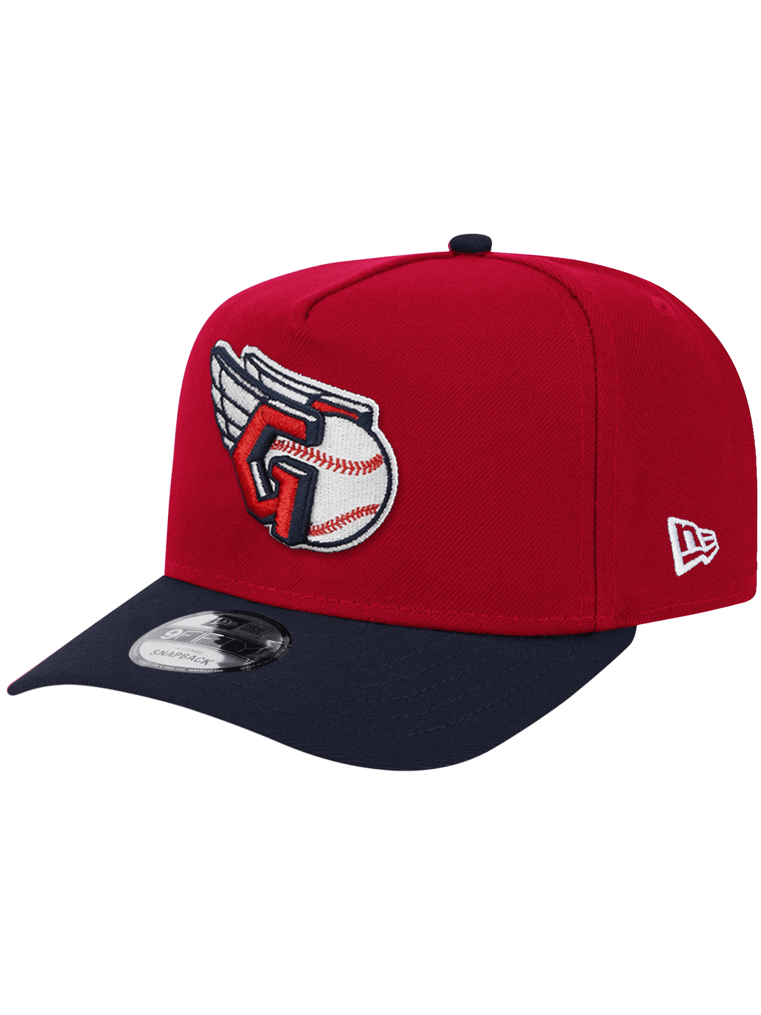 New Era Caps Cleveland Guardians New Era MLB Jacob Stadium 2T Pre-Curved 9FIFTY A-Frame Snapback Hat