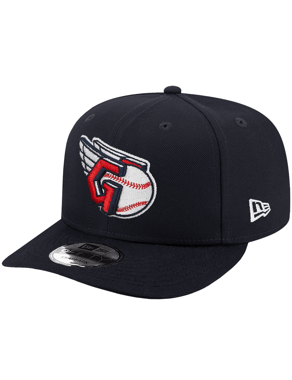 New Era Caps Cleveland Guardians New Era MLB Primary 9FIFTY Pre-Curved Snapback Hat - Navy