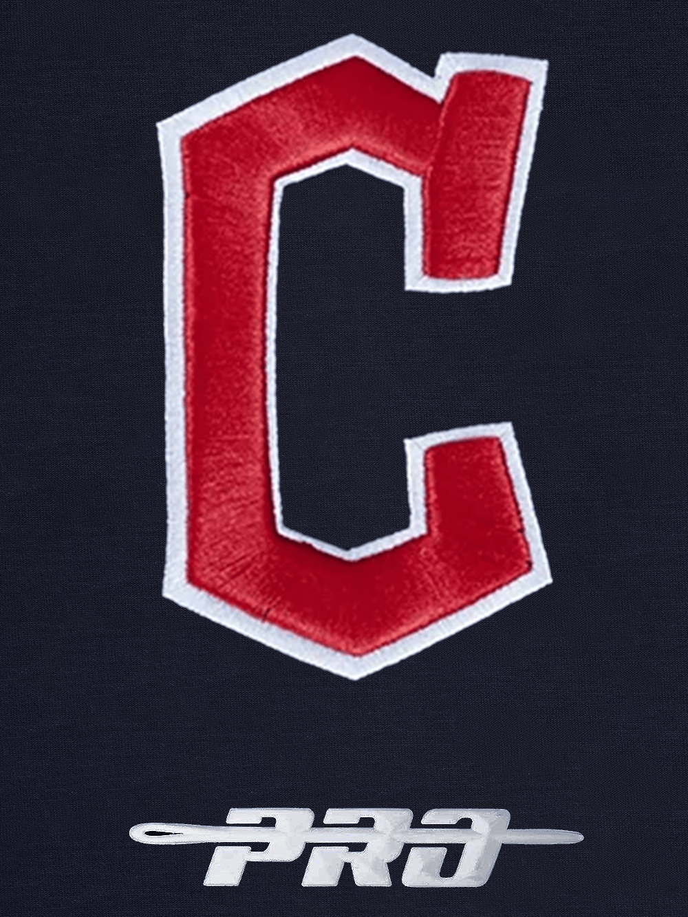 Pro Standard T-Shirts Cleveland Guardians Pro Standard MLB Team Classic Chenille Flex T-Shirt - Navy