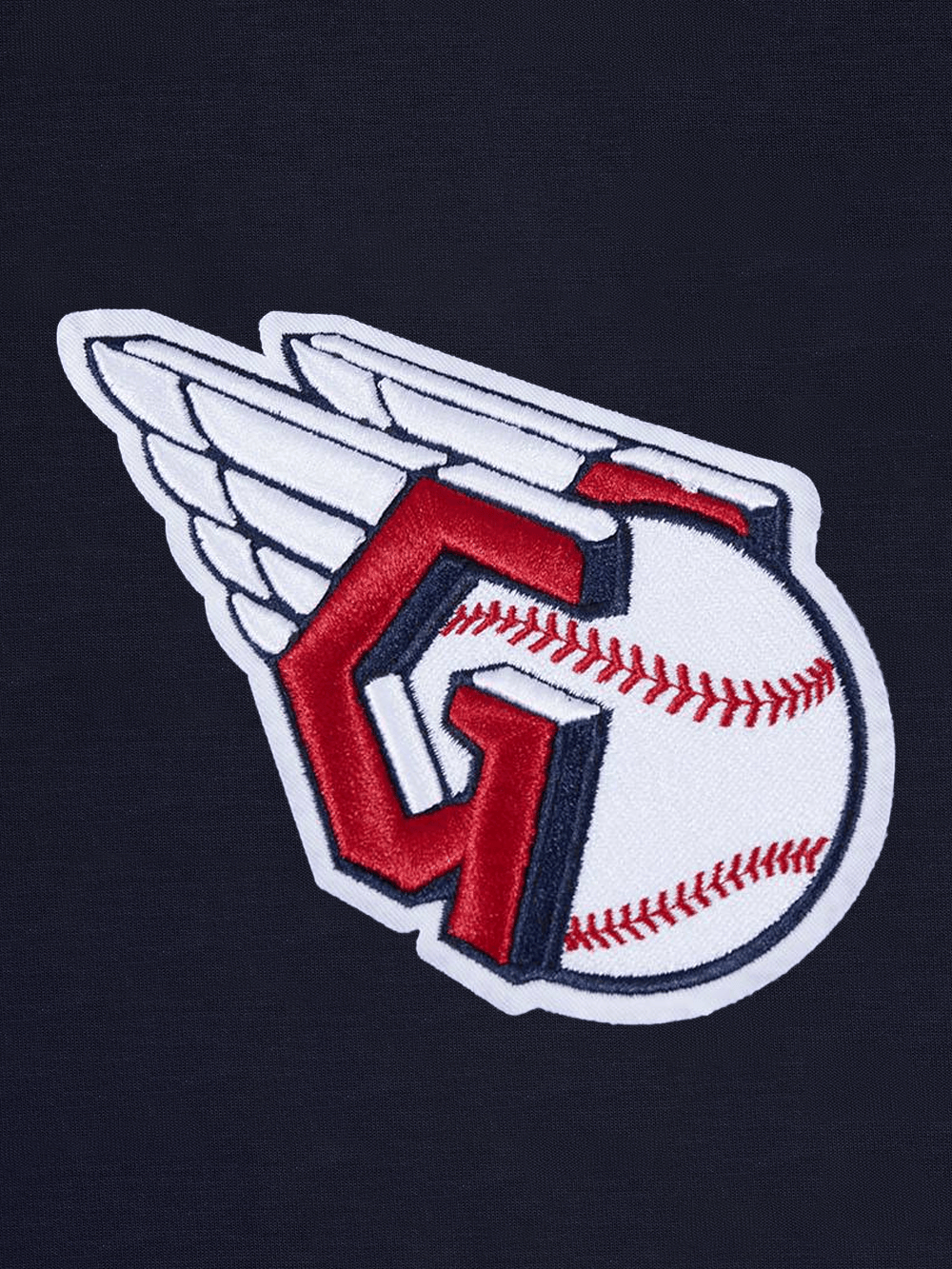Pro Standard T-Shirts Cleveland Guardians Pro Standard MLB Team Classic Chenille Flex T-Shirt - Navy