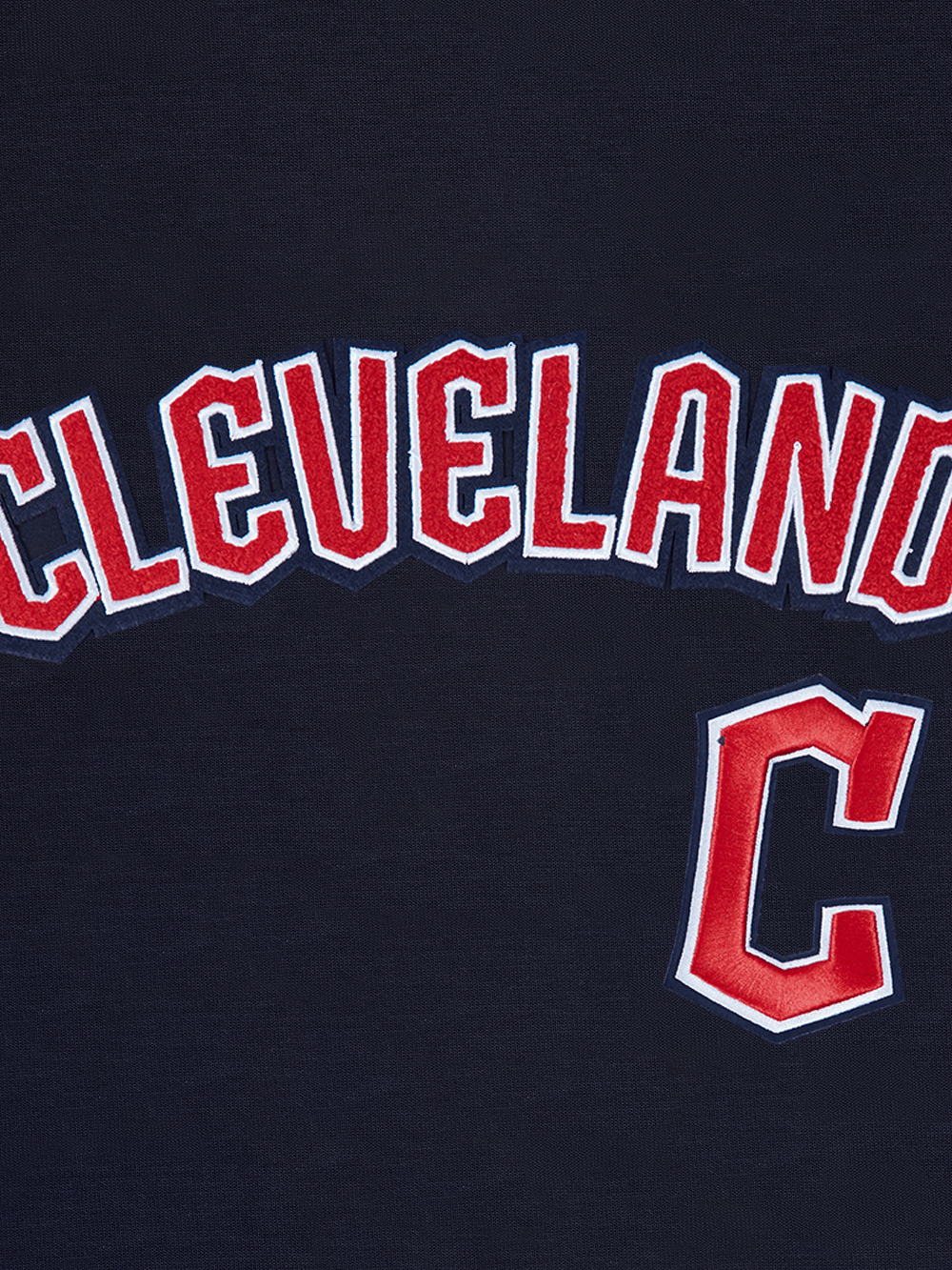 Pro Standard T-Shirts Cleveland Guardians Pro Standard MLB Team Classic Chenille Flex T-Shirt - Navy