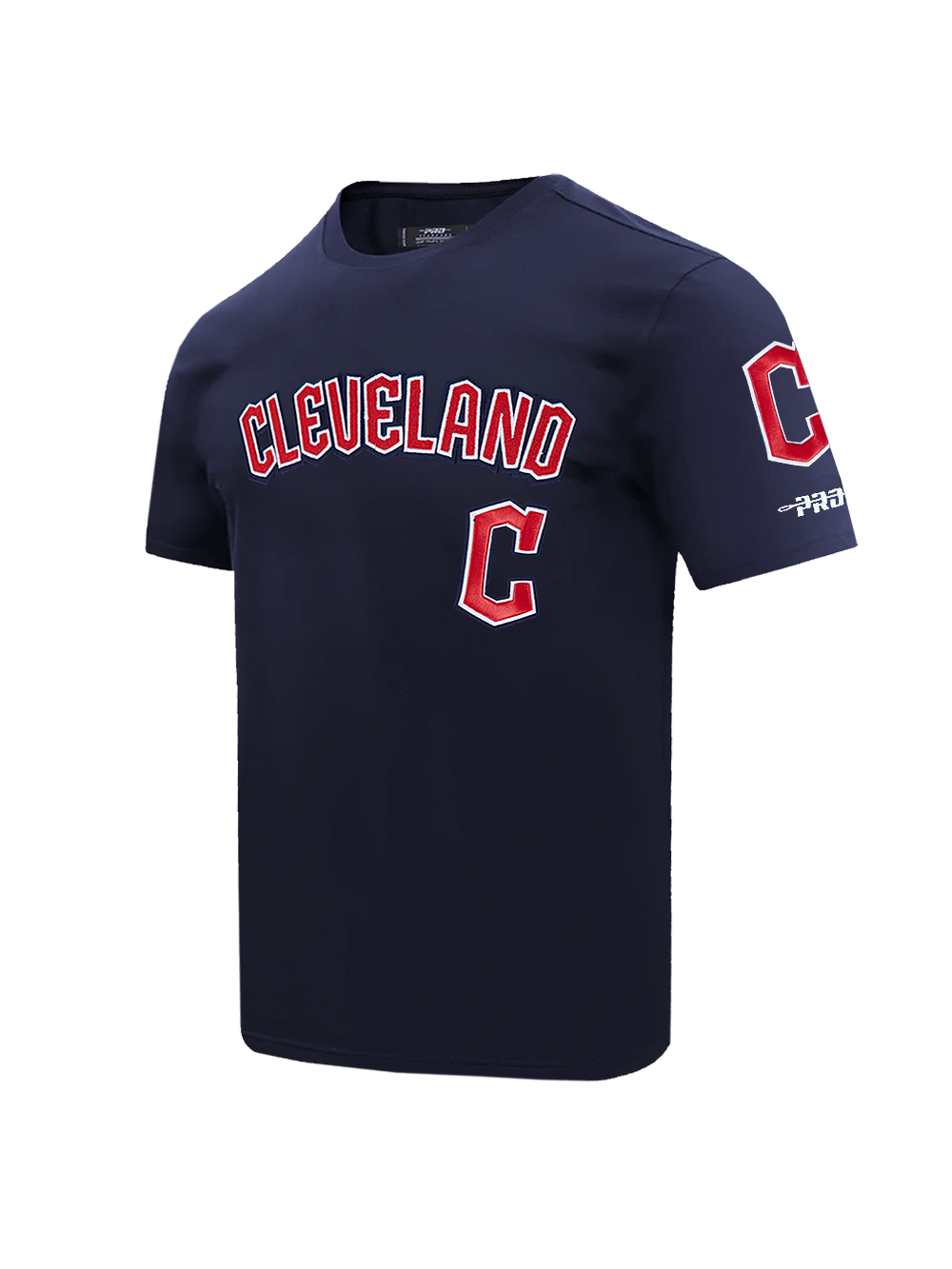 Pro Standard T-Shirts Cleveland Guardians Pro Standard MLB Team Classic Chenille Flex T-Shirt - Navy