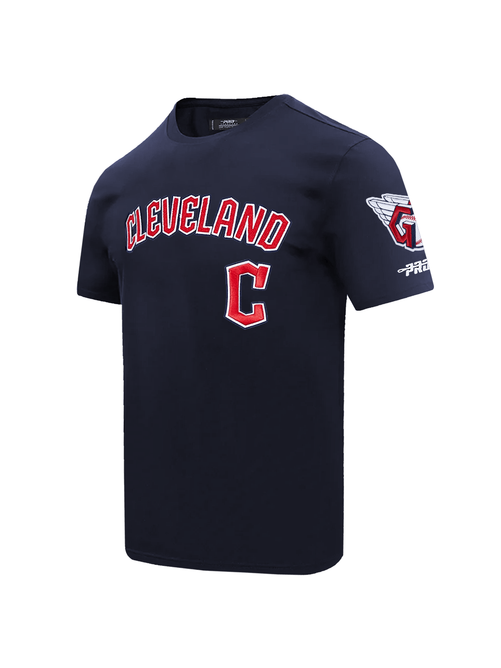 Pro Standard T-Shirts Cleveland Guardians Pro Standard MLB Team Classic Chenille Flex T-Shirt - Navy