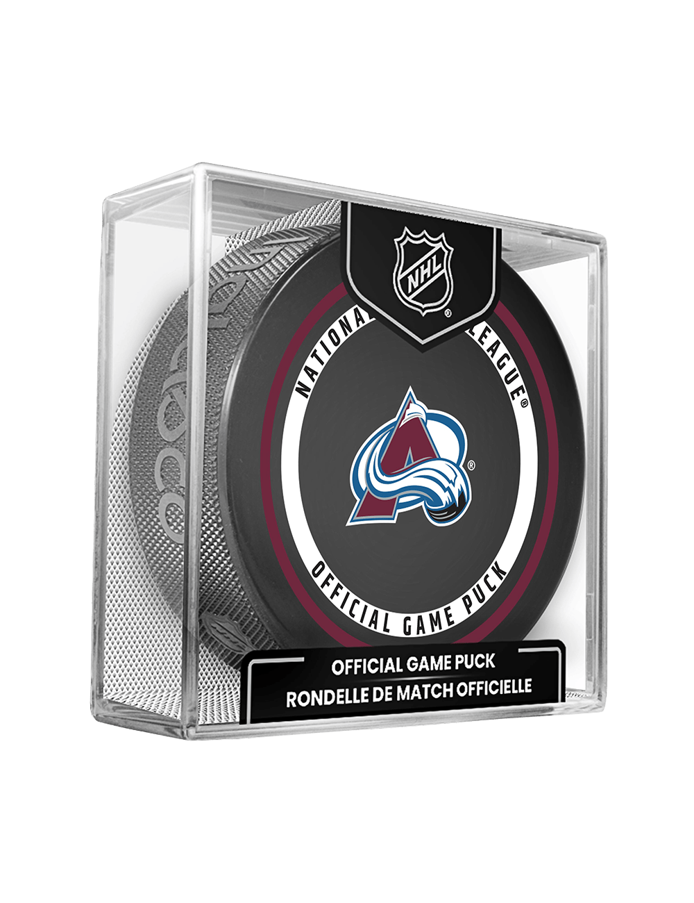 Inglasco Pucks Colorado Avalanche Inglasco NHL 26-27 Official Game Puck In Cube