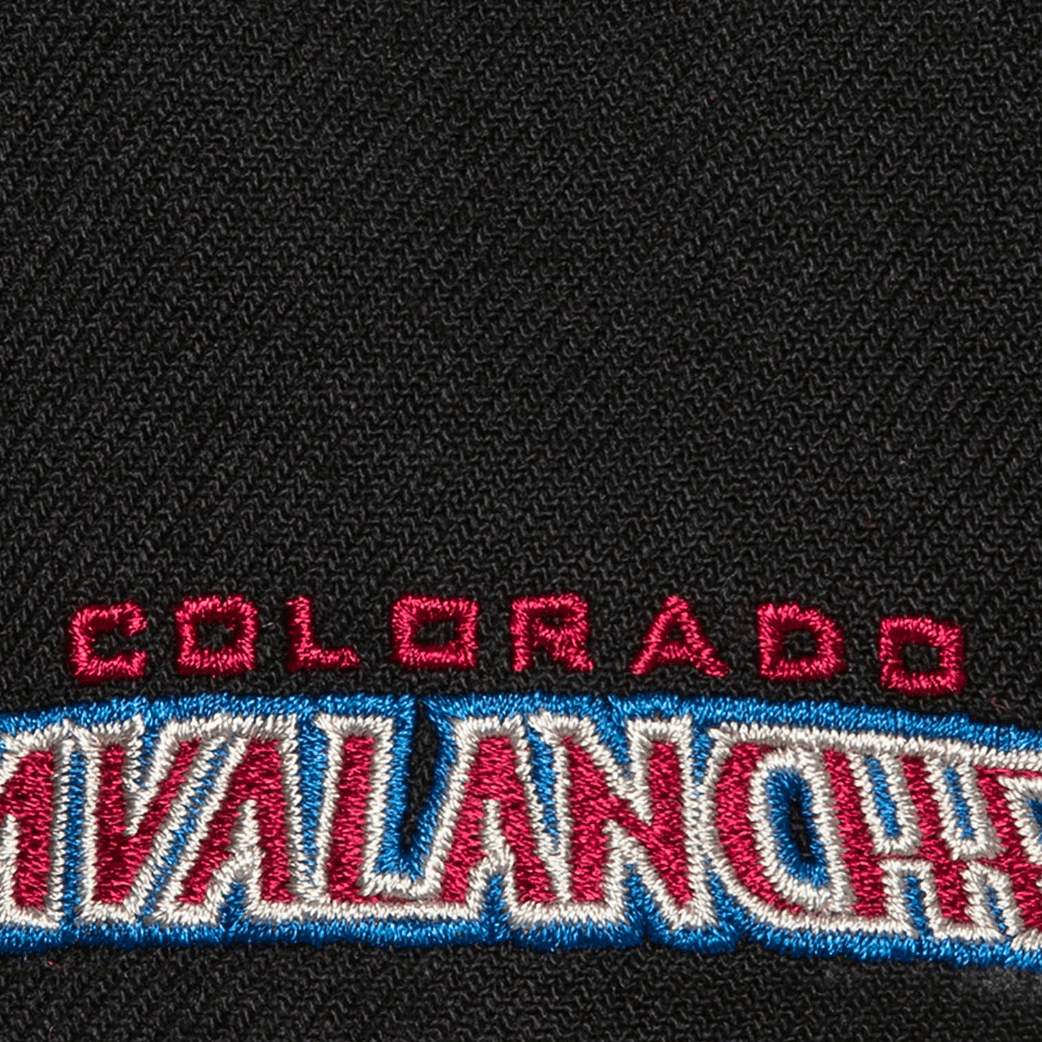 Mitchell And Ness Caps Colorado Avalanche Mitchell & Ness NHL Icon Pro Crown Snapback Hat - Black