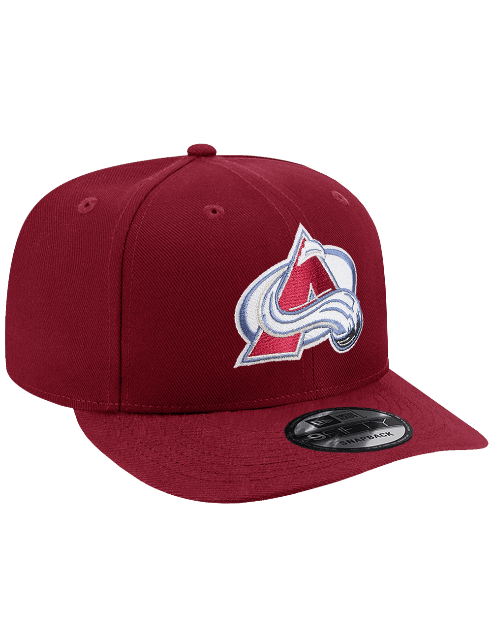 New Era Caps OSFA Colorado Avalanche New Era NHL 25th Ann 9FIFTY Pre-Curved Snapback Hat - Burgundy