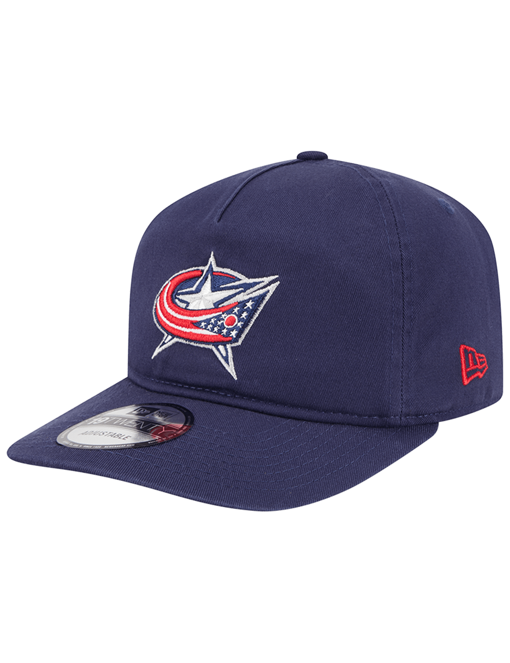 New Era Caps Columbus Blue Jackets New Era NHL Team 19TWENTY Pre-Curved Snapback Hat - Navy