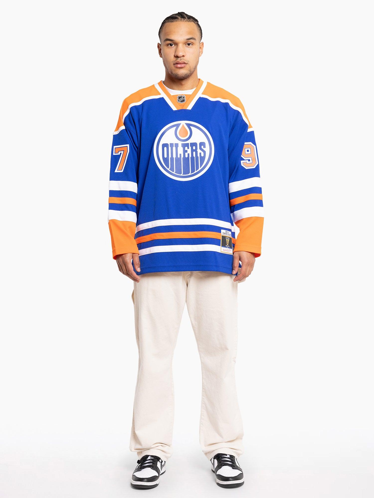 Mitchell And Ness Jerseys Connor McDavid Edmonton Oilers Mitchell & Ness NHL 15-16 Blue Line Jersey