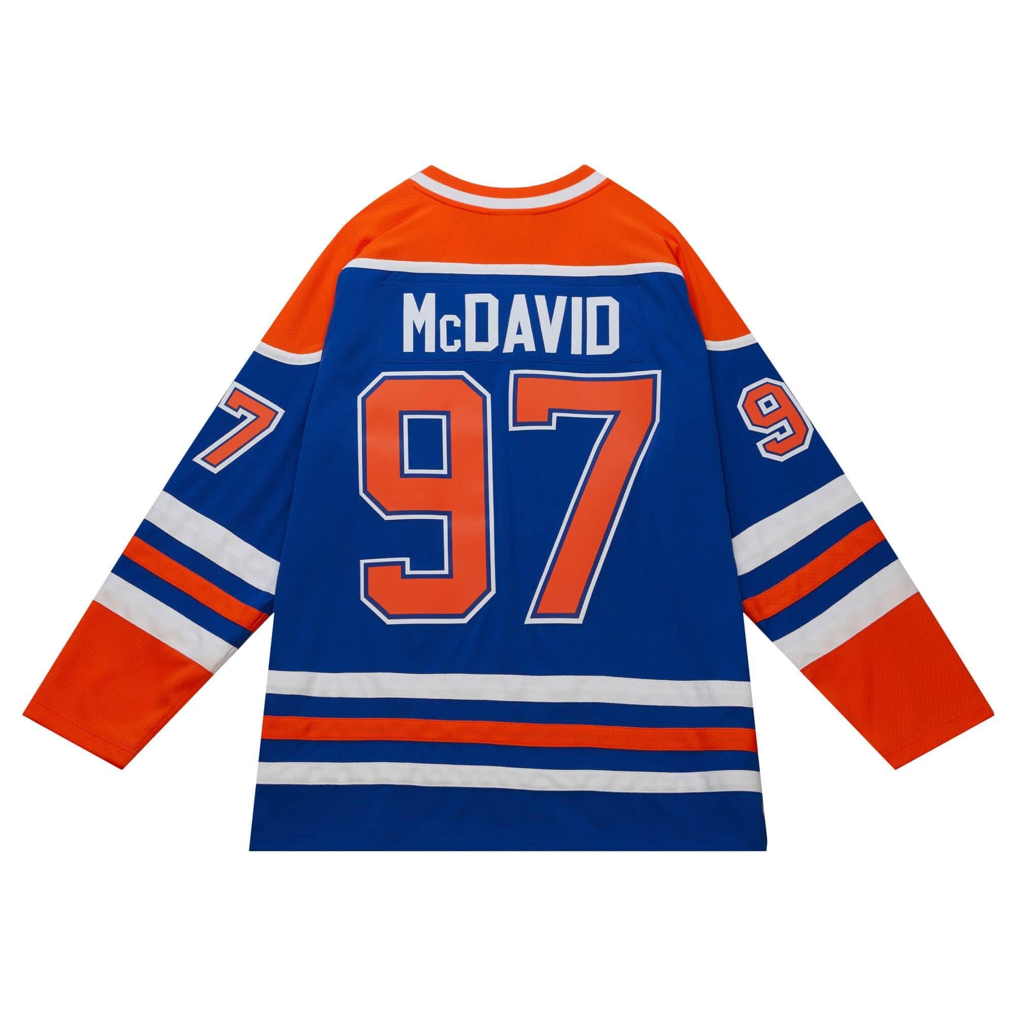 Mitchell And Ness Jerseys Connor McDavid Edmonton Oilers Mitchell & Ness NHL 15-16 Blue Line Jersey