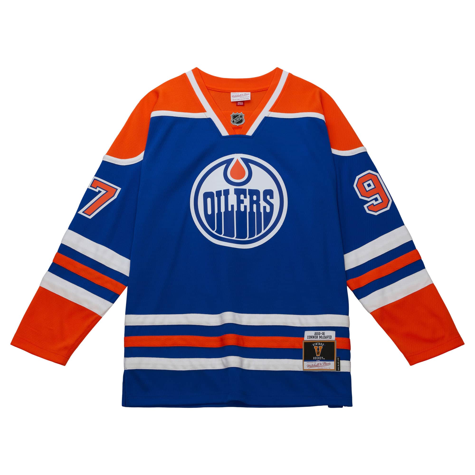 Mitchell And Ness Jerseys Connor McDavid Edmonton Oilers Mitchell & Ness NHL 15-16 Blue Line Jersey