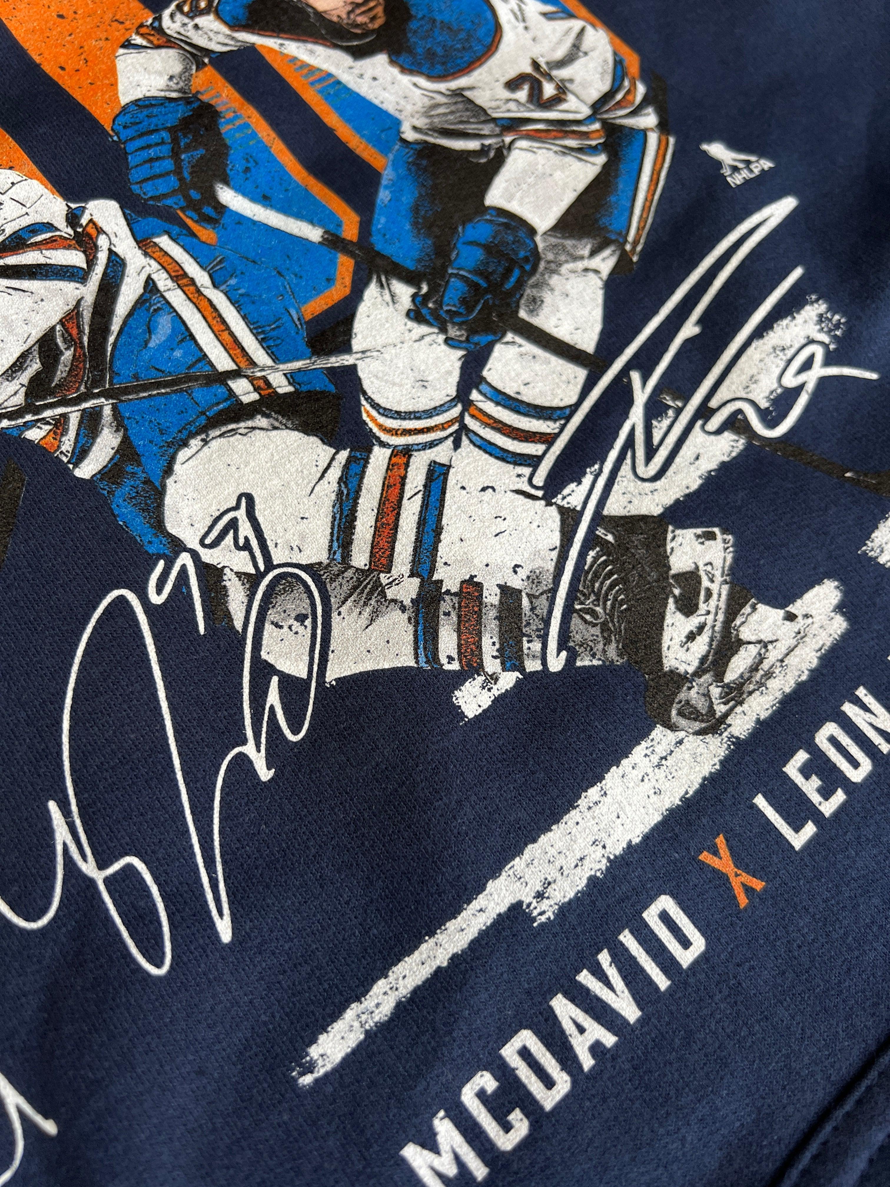 500 Level Jumpers Connor McDavid/Leon Draisaitl Edmonton Oilers 500 Level NHL Duo Hoodie Jumper - Navy