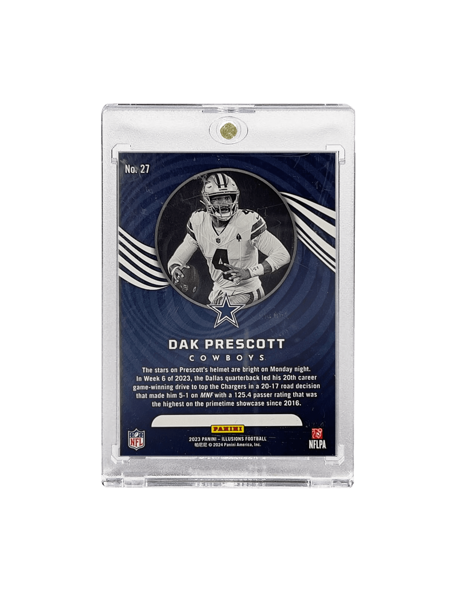 Panini Cards Dak Prescott Dallas Cowboys Panini NFL Illusions 23 Yellow /299 27 Card
