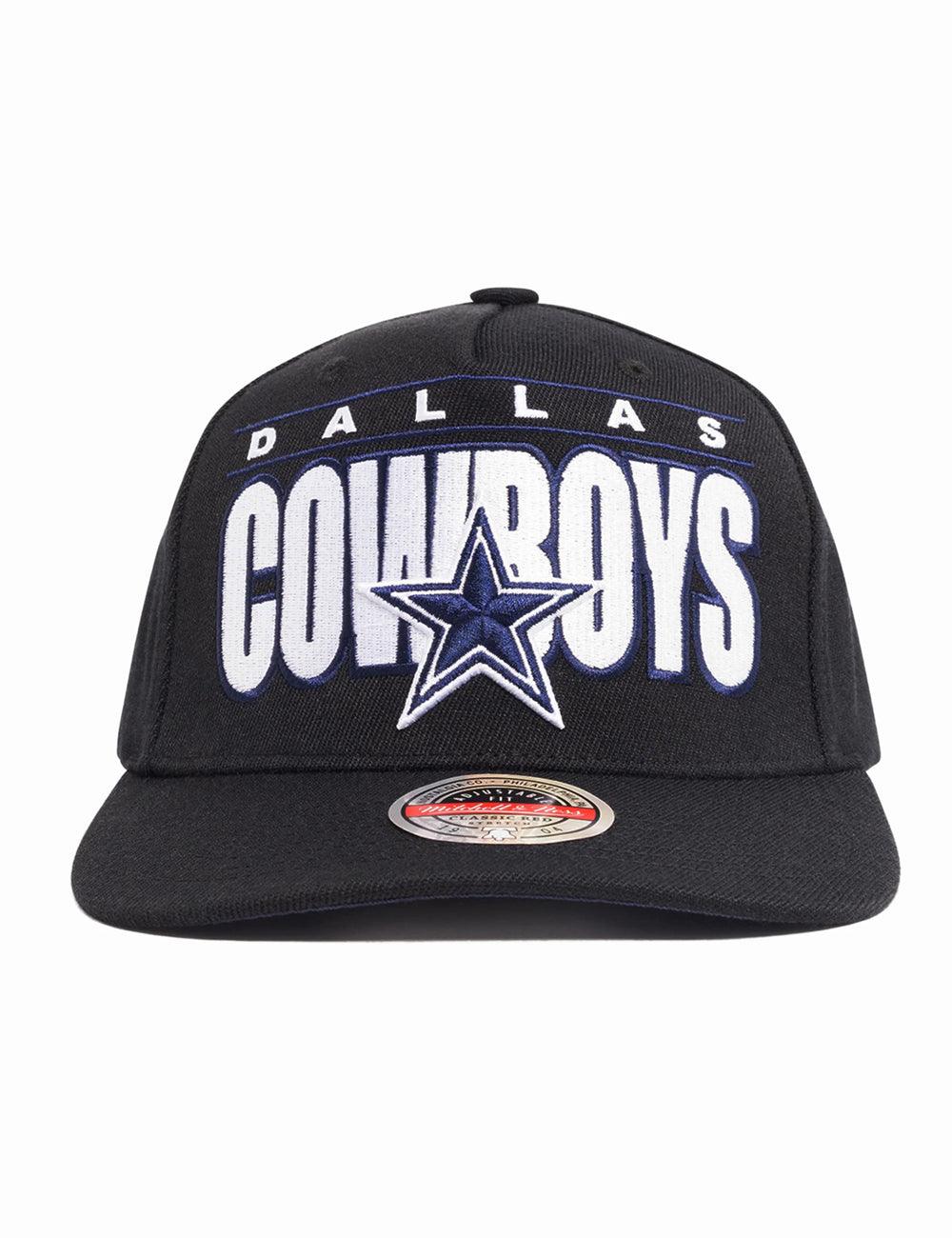 Mitchell And Ness Caps Dallas Cowboys Mitchell & Ness NFL Billboard 2.0 Classic Red Snapback Hat - Black