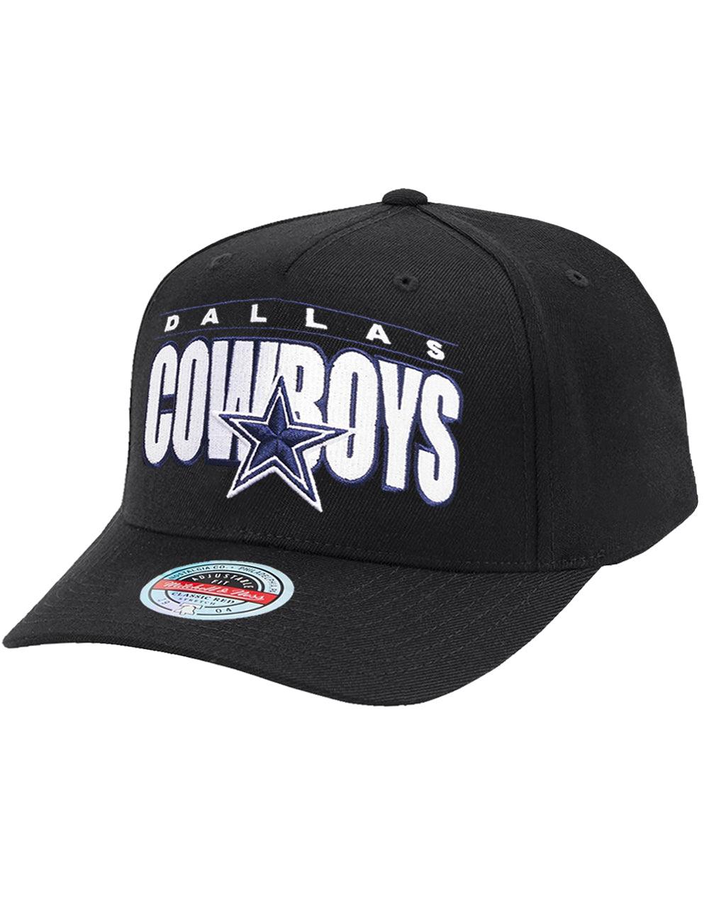Mitchell And Ness Caps Dallas Cowboys Mitchell & Ness NFL Billboard 2.0 Classic Red Snapback Hat - Black