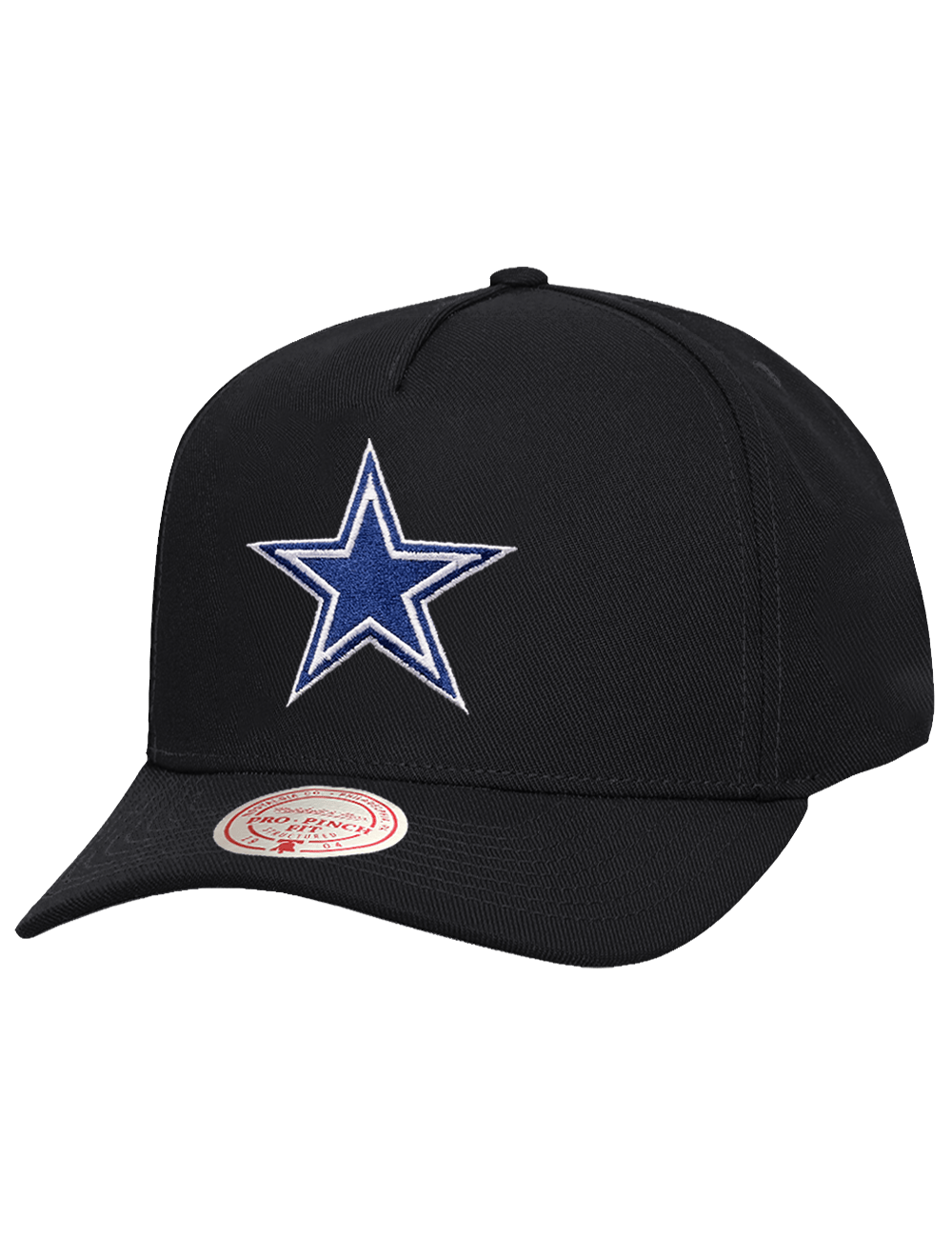 Mitchell And Ness Caps Dallas Cowboys Mitchell & Ness NFL Team Pro Pinch Snapback Hat - Black