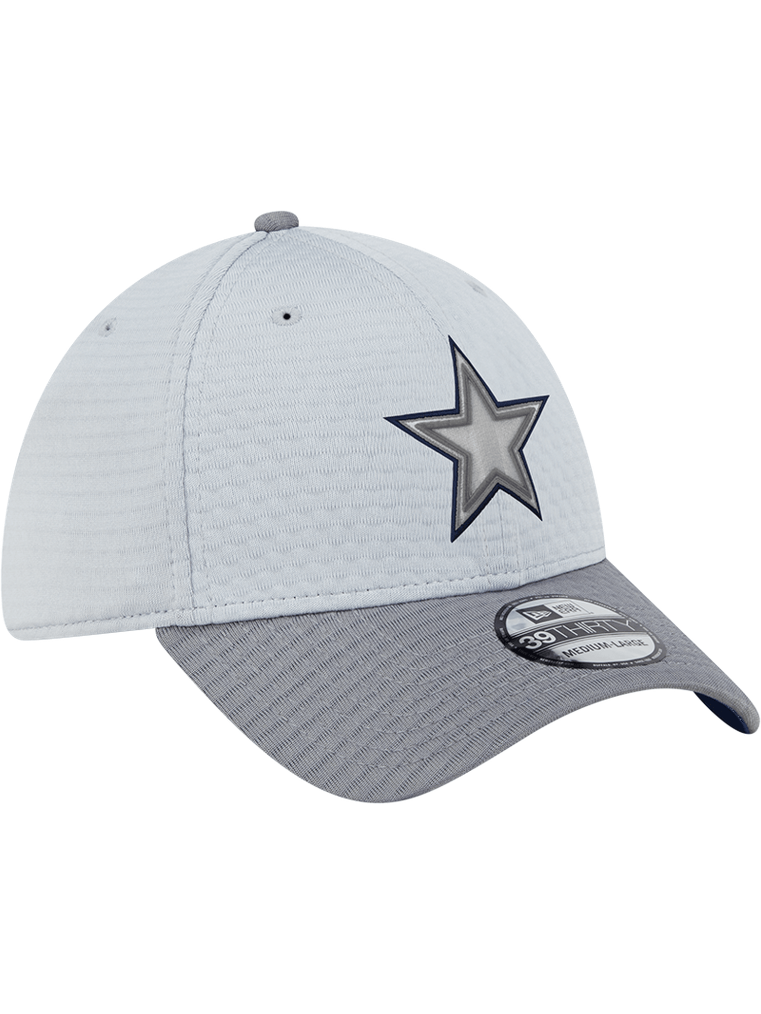 New Era Caps Dallas Cowboys New Era NFL 24 Training 39THIRTY Stretch-Fit Hat - Grey