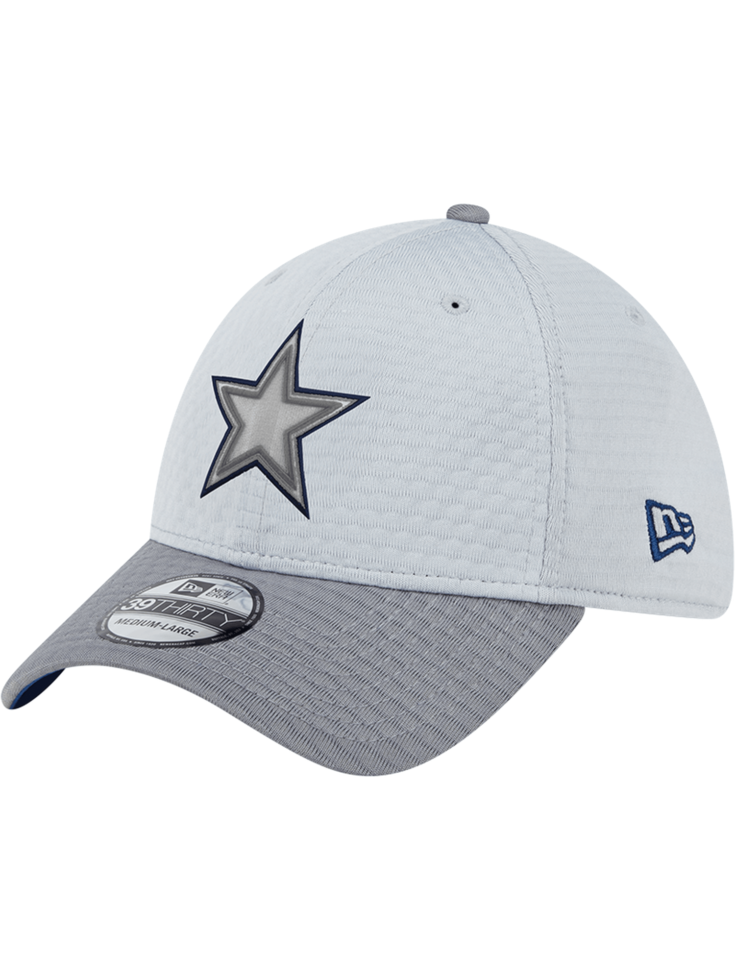 New Era Caps Dallas Cowboys New Era NFL 24 Training 39THIRTY Stretch-Fit Hat - Grey