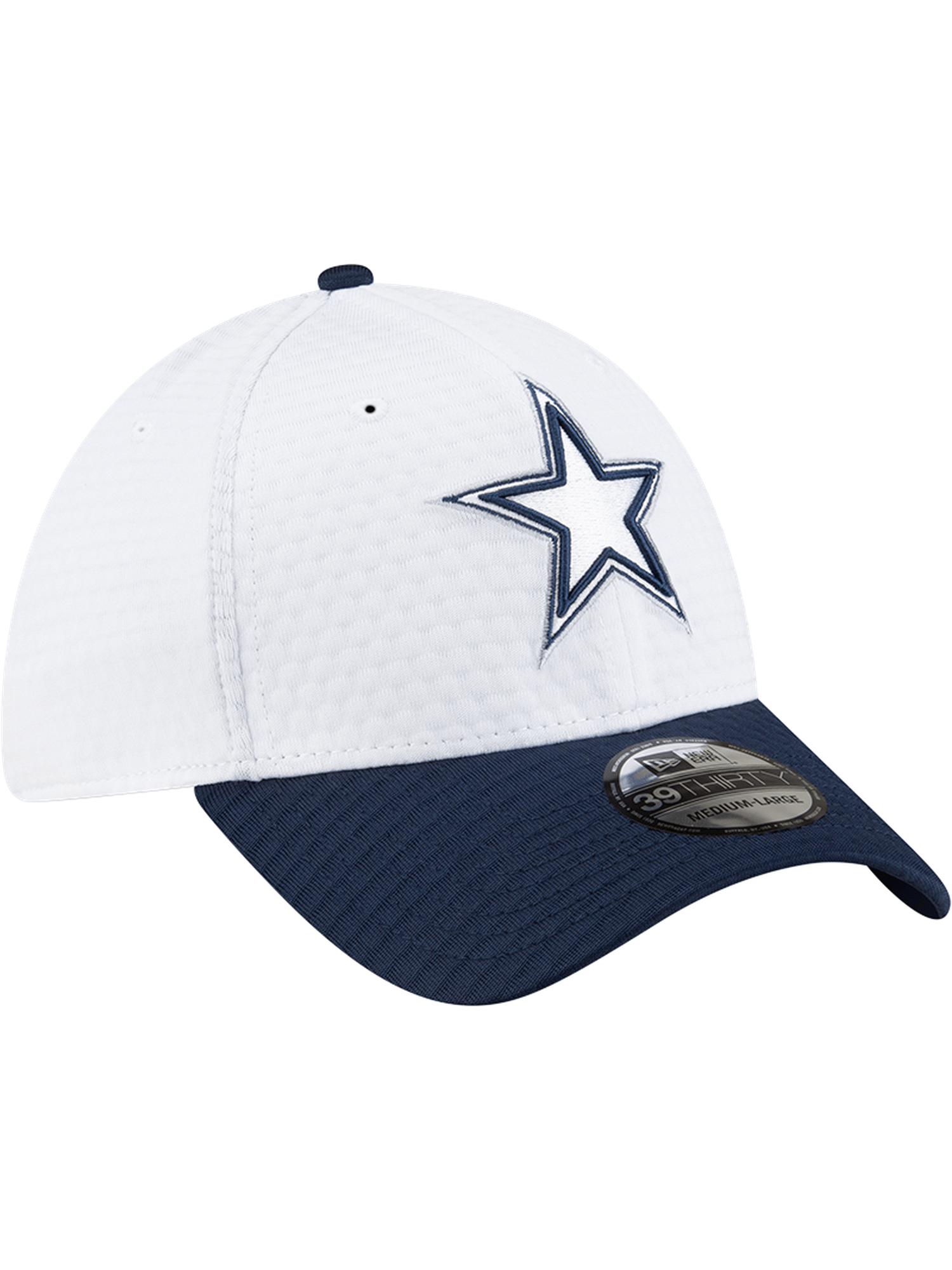 New Era Caps Dallas Cowboys New Era NFL 24 Training 39THIRTY Stretch-Fit Hat - White