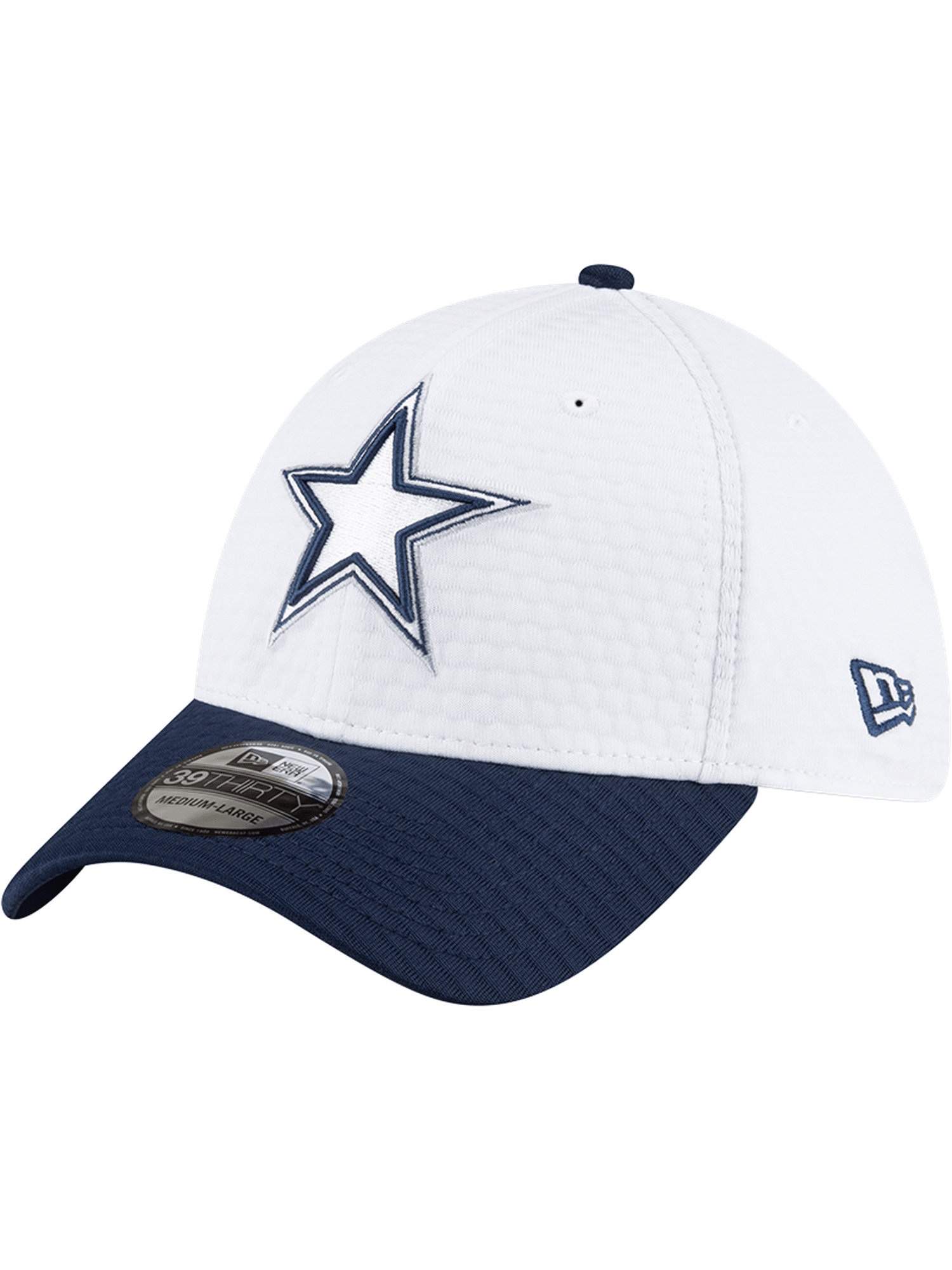 New Era Caps Dallas Cowboys New Era NFL 24 Training 39THIRTY Stretch-Fit Hat - White