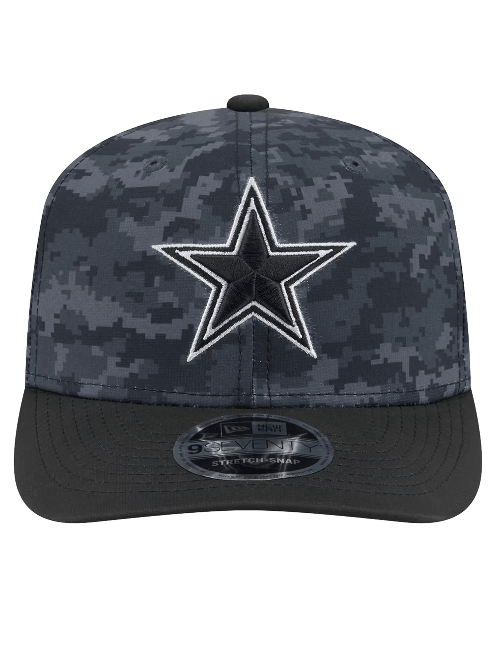 New Era Caps OSFM Dallas Cowboys New Era NFL 26 Salute To Service 9SEVENTY Sideline Stretch Snapback Hat